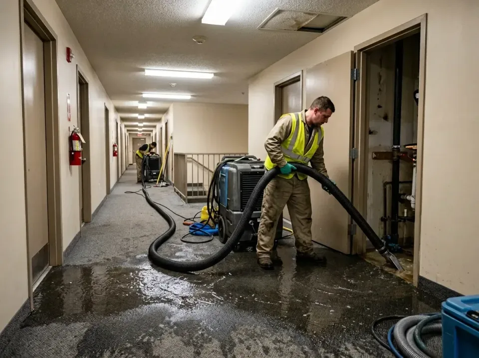 multi-unit-apartment-hallway-f-005 — frequently asked questions, Emergency Burst Pipe Water Extraction & Removal in Robesoni…
